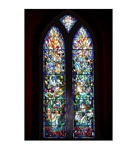 Religious Stained Glass Depicting Bible Stories - ID # 21891391