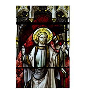 Beautiful Stained Glass Window Detail - ID # 28903804