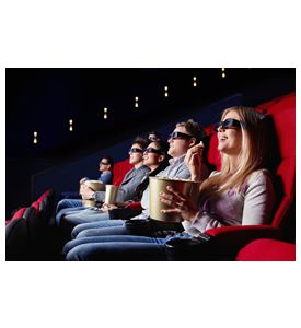 Smiling People In 3D Glasses In Cinema - ID # 31733008