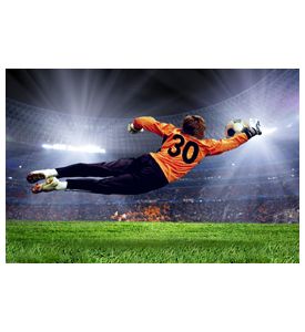 Football Goalman On The Stadium Field - ID # 33670439