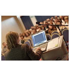 Lecture At Convention - ID # 3620872