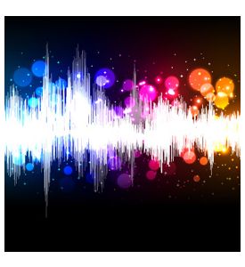 Waveform Music Vector Background - ID # 40314600