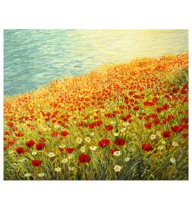 Poppies At The Seashore - ID # 45021197