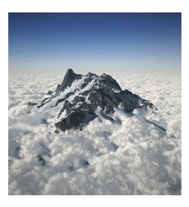 Mountain Peak Over The Clouds - ID # 46727790