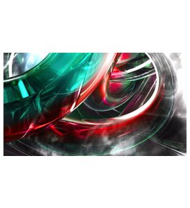Green And Red Glass Abstract - ID # 49633321