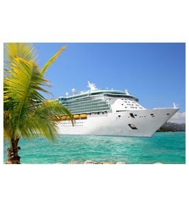Luxury Cruise Ship Sailing From Port - ID # 51051010