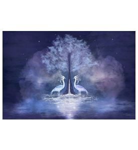 Herons And Tree With Living Water - ID # 56099330