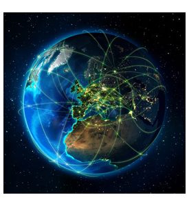 Images Nasa - Routes Of Air Navigation In Europa - ID # 57271509