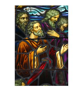 Staned Glass Window Apostles -  Circa 1870 - 1900 - ID # 5906824