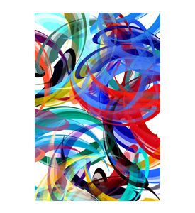 Colorful Background In Abstract Painting Style - ID # 9072586