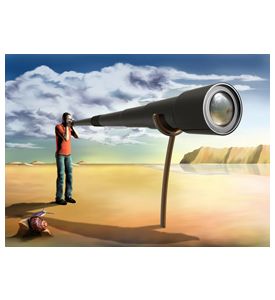 Surreal Photographer Using A Long Lens - ID # 9892592