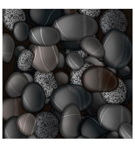 Black Pebble Stones Background -  - ID # V-52388970-V