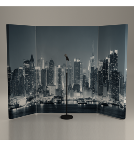 Acoustimac GO-Booth Graphic Printed Portable Vocal Booth System 6'x8'x2"
