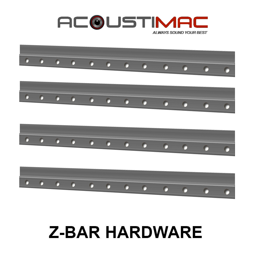 Acoustic panel 12" ZBar Installation kit by Acoustimac