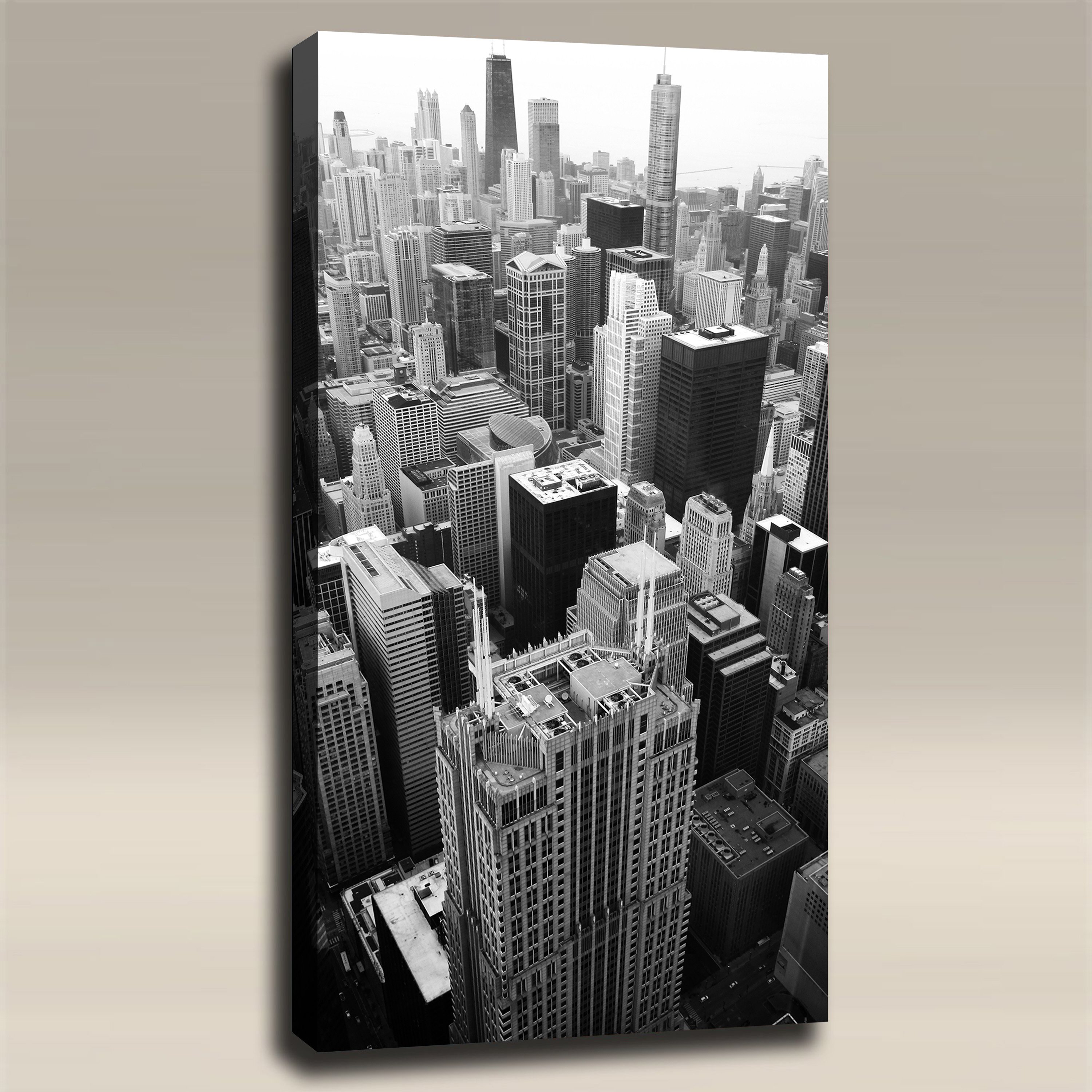 Chicago Skyline Art Black And White