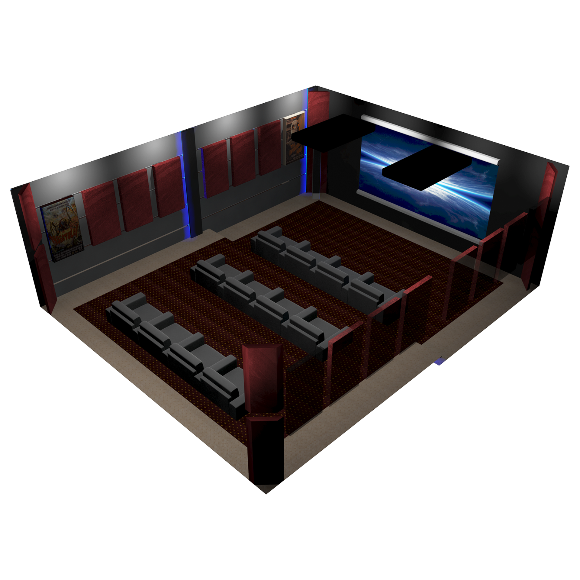Acoustic Panels | Home Theater Room Package XL | Bass Traps